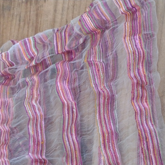 Rising Tide 100% Silk Pink Contemporary Summer Scarf NWT - Picture 11 of 11